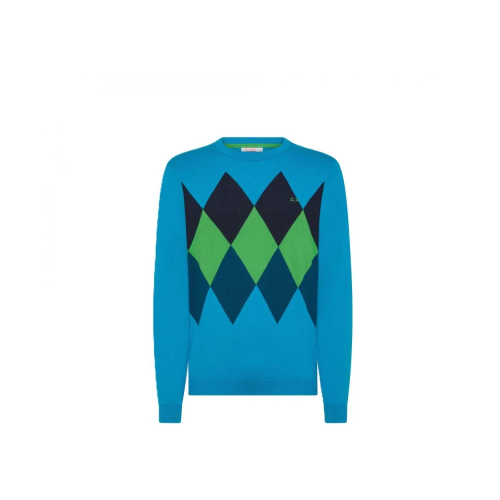 Sun68 Stijlvolle Sweatshirts en Hoodies Blue Heren