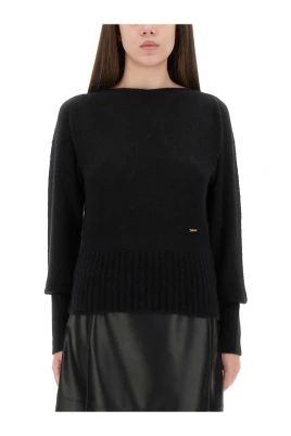 Ribbstickad Cashmere Blend Tröja
