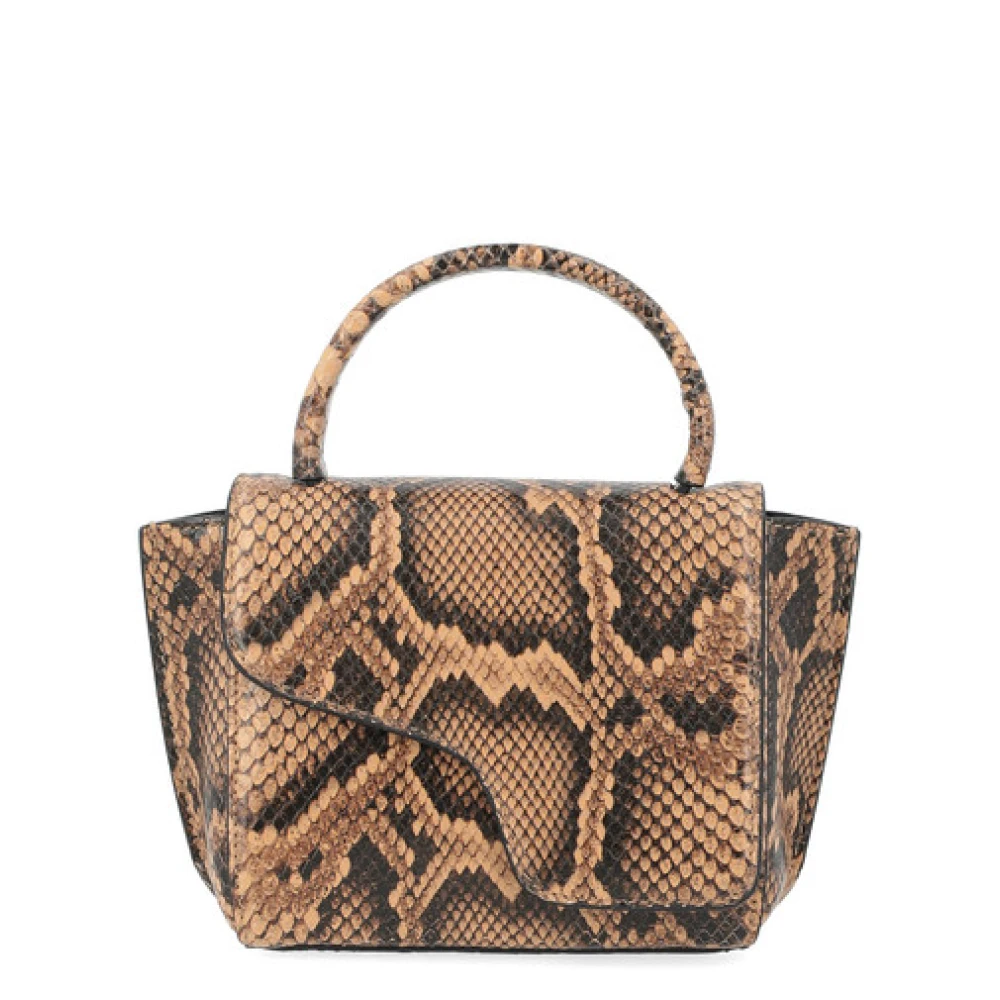 ATP Atelier Gedrukte Slang Sandalen Brown Dames