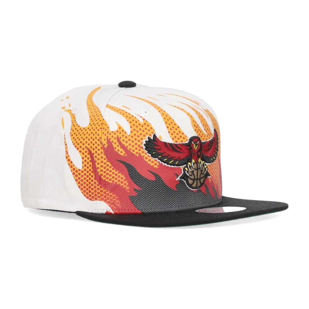 Mitchell & Ness Atlanta Hawks Platte Klep Pet White Heren