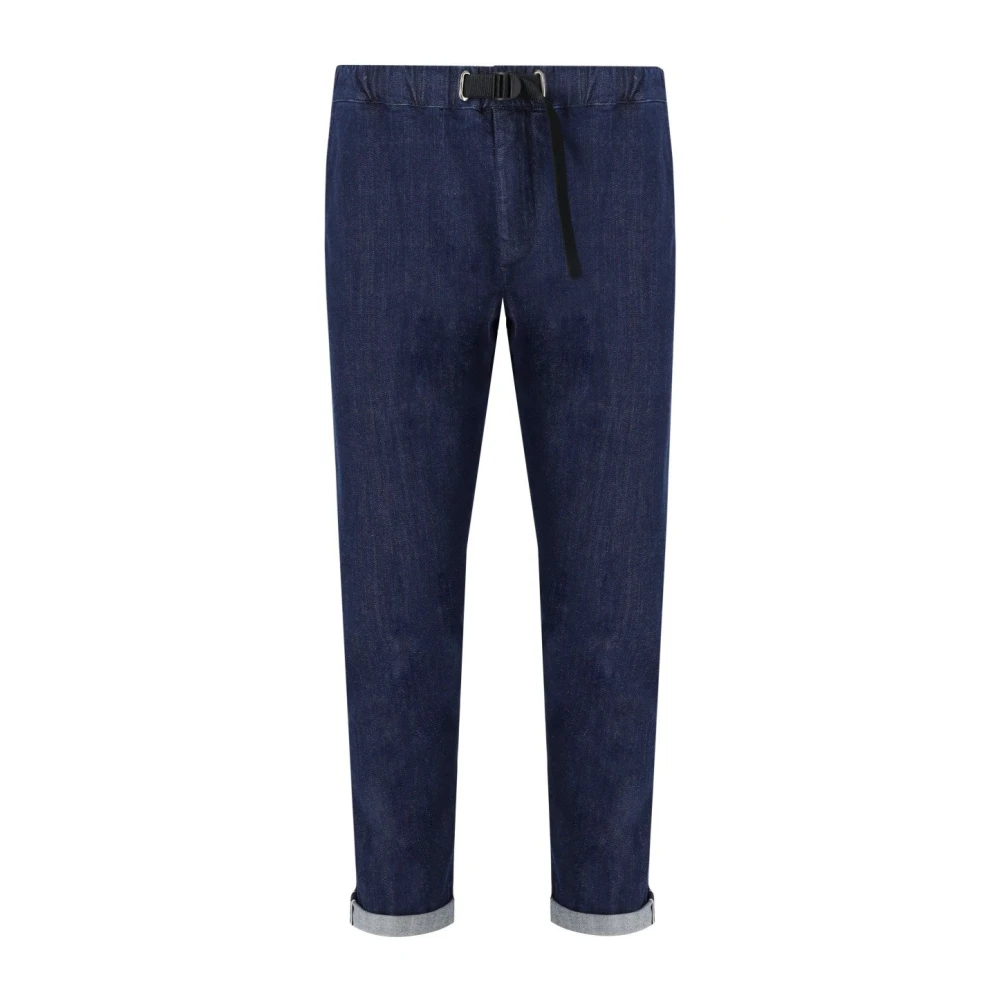 White Sand Blauwe denim broek met elastische tailleband Blue Heren