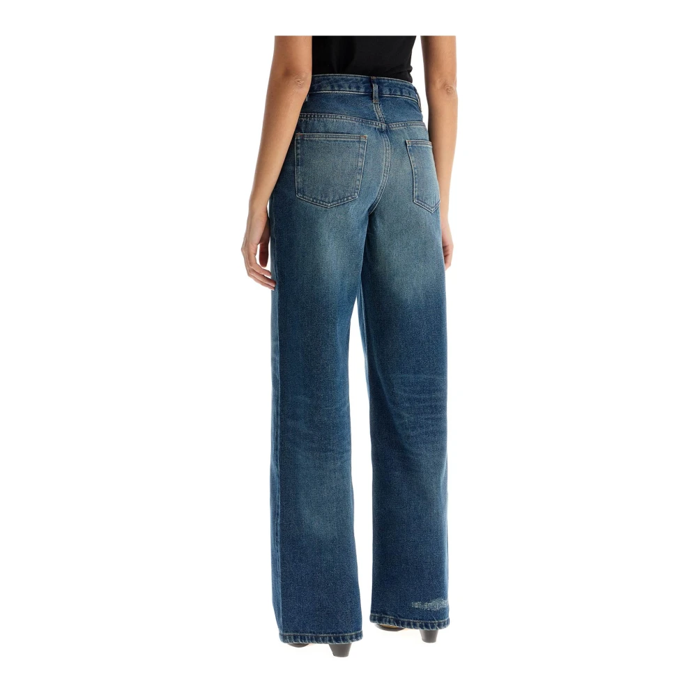 A.p.c. Indigo Straight Leg Enkel Jeans Blue Dames