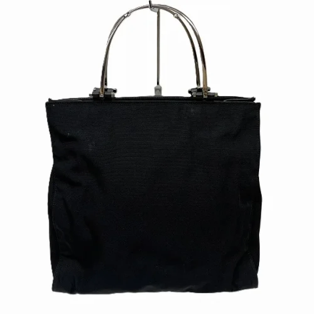 Gucci Vintage Pre-owned Canvas handbags Black Dames