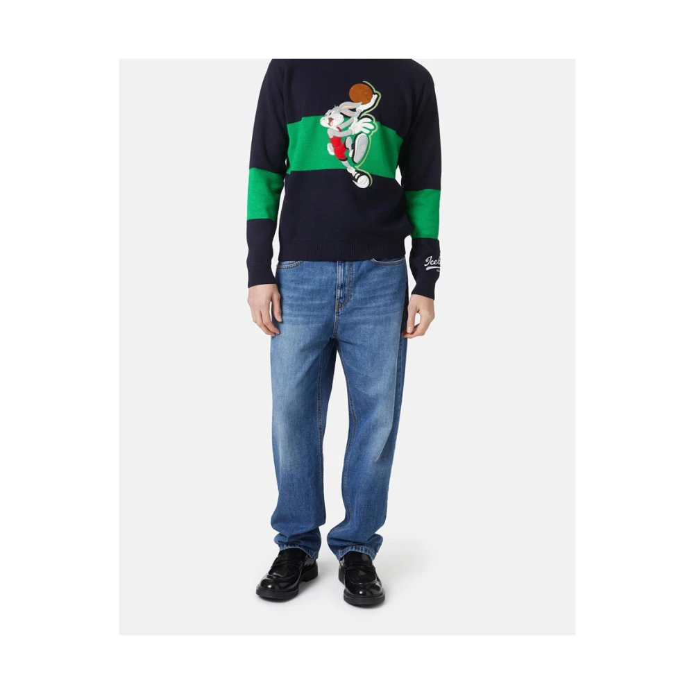 Iceberg Merino wollen trui uit de The Re-Edit collectie Multicolor Heren