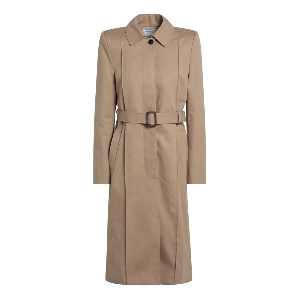 Alexander mcqueen Dubbelborstige Jas Beige Dames