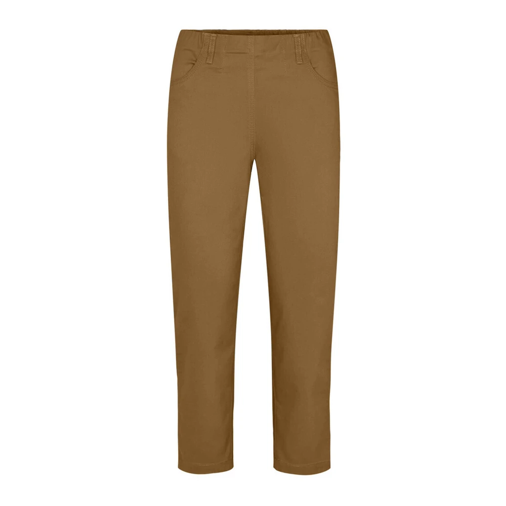 LauRie Slim-fit Trousers Brown Dames