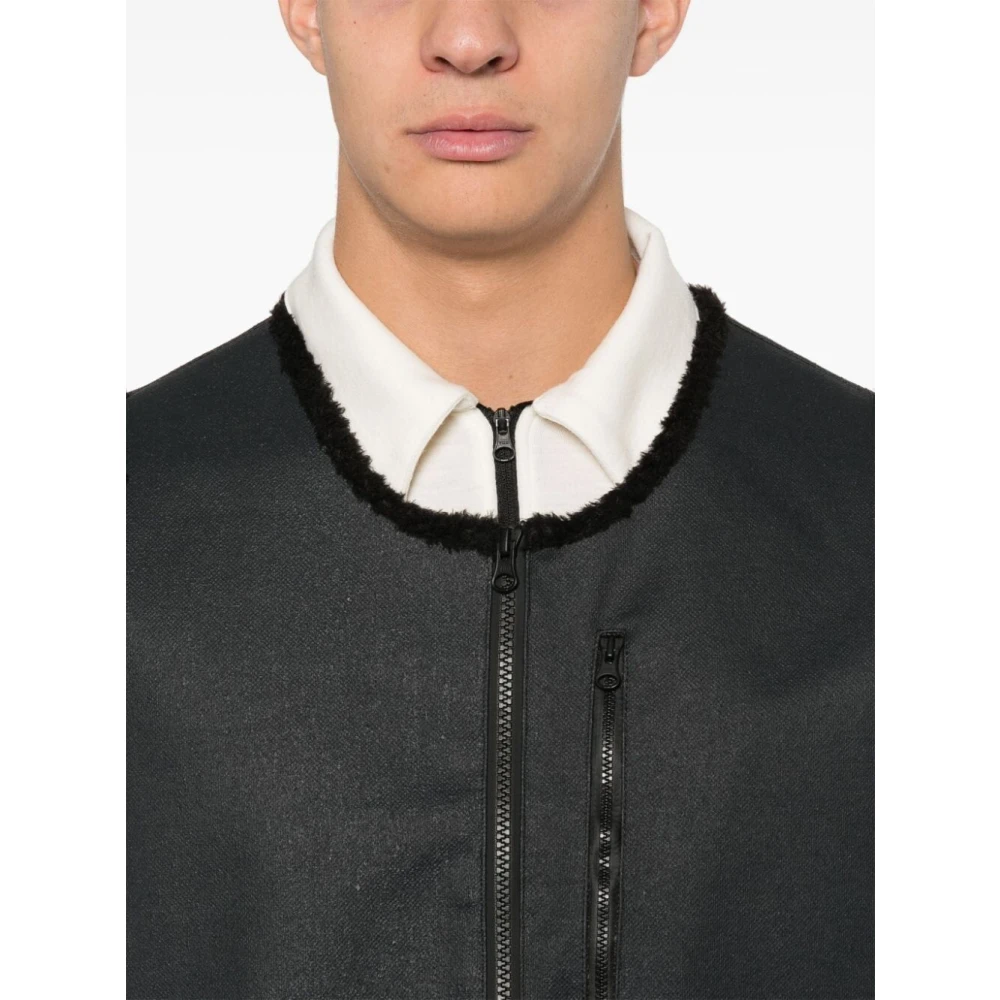 Gr10K Technische Asphalt Vest met Shearling Voering Gray Heren