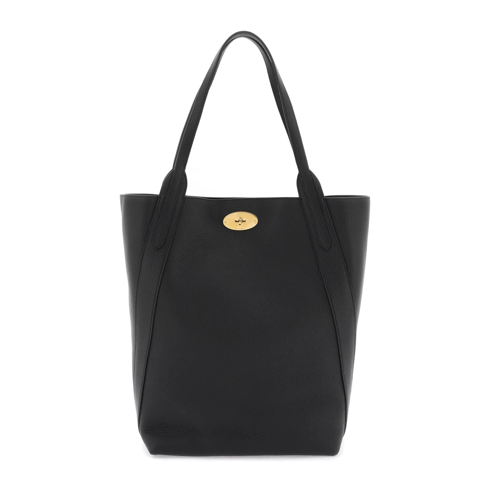 Mulberry Tote van generfd leer met postsluiting Black Dames