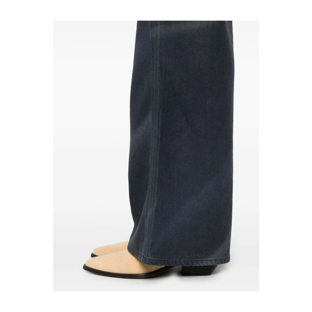 Emporio Armani Zwarte Denim Jeans met Vervaagd Effect Black Dames