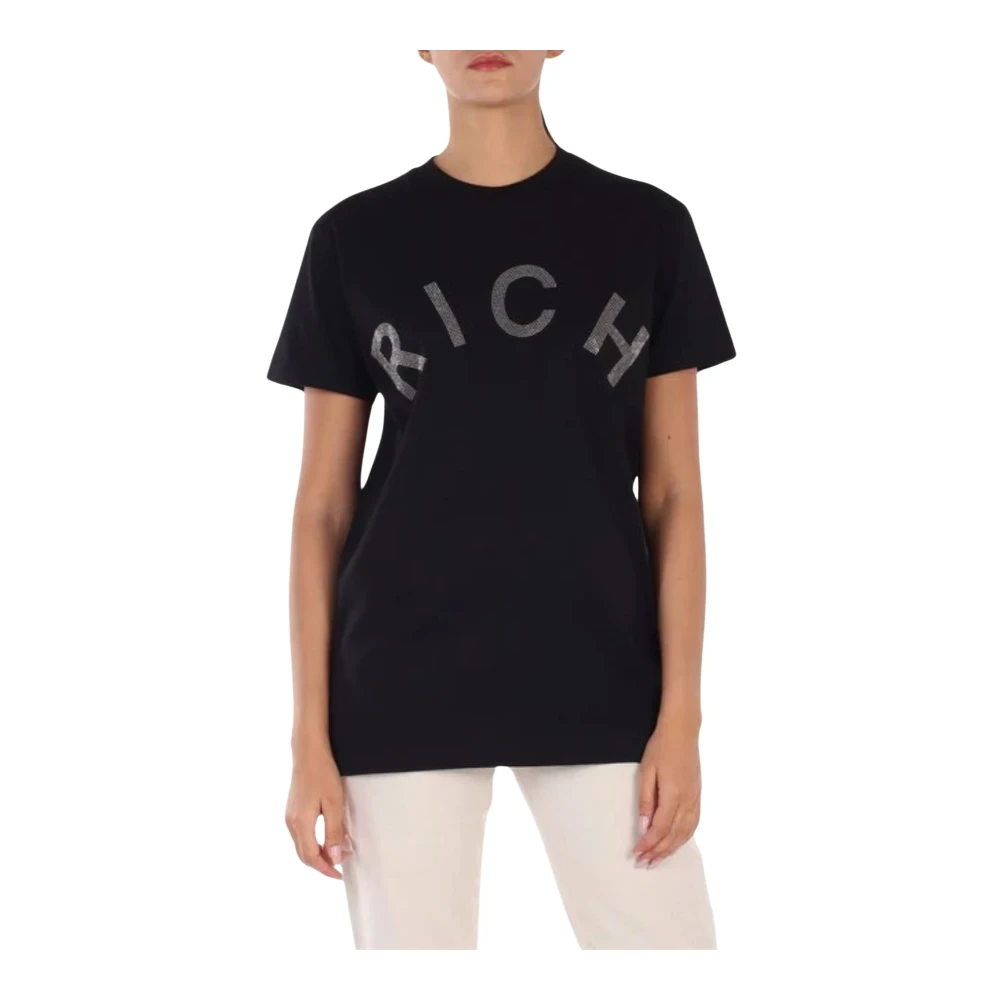 John Richmond Dames T-shirt met korte mouwen Black Dames