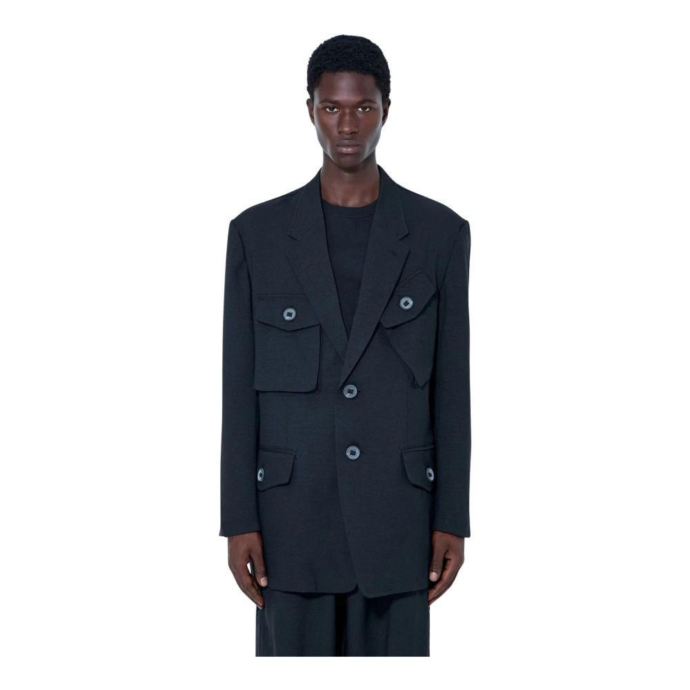 Y-3 Sport Uniform Chore Blazer - Man Blazers Black M - Immagine 2