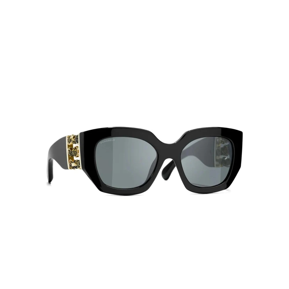 Chanel Women's Black Butterfly Sunglasses - Sunglasses - 54 Mm - Accessories