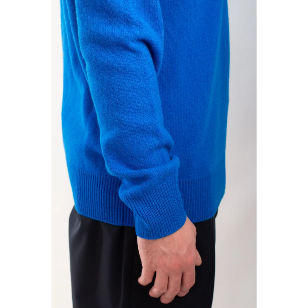 MC2 Saint Barth Lamswollen Trui in Regent Stijl Blue Heren