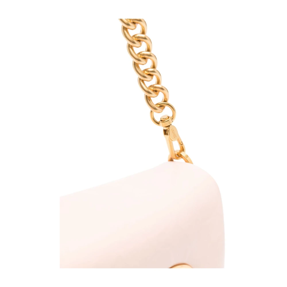 Liu Jo Roze Pink Foldover Chain Tas Pink Dames