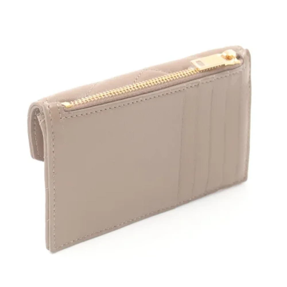 Yves Saint Laurent Vintage Pre-owned Leather wallets Brown Dames