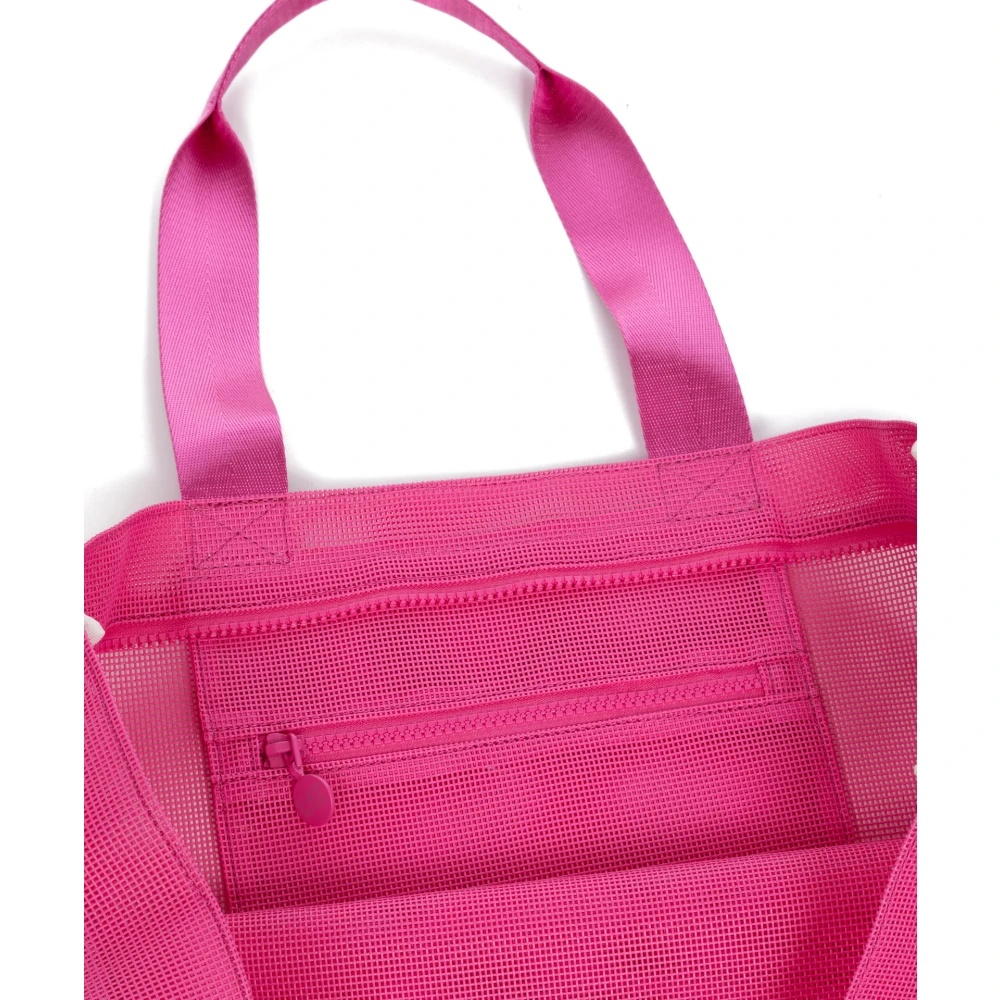 Emporio Armani EA7 Stijlvolle Tote Tas met Ritssluiting Pink Dames