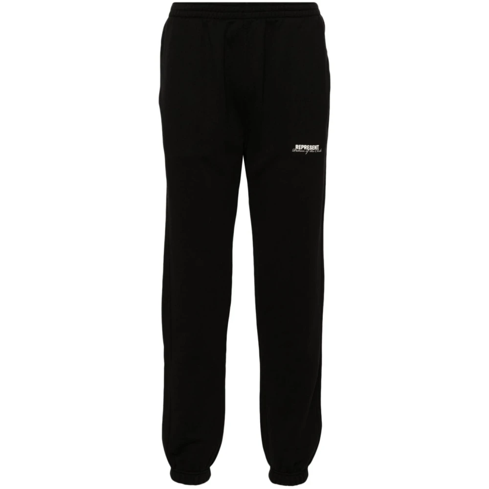 Represent Zwarte Broek voor Mannen Aw24 Black Heren