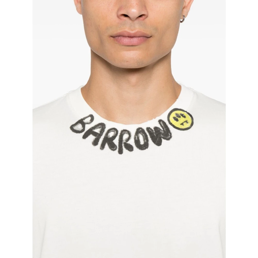 Barrow Witte Jersey T-Shirt White Heren