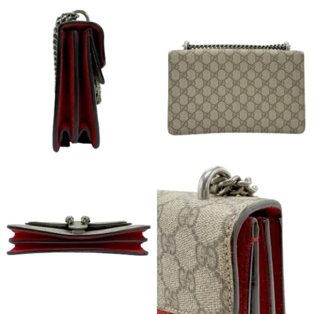 Gucci Vintage Pre-owned Fabric gucci-bags Brown Dames