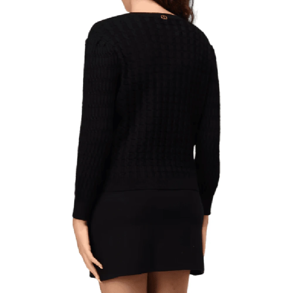 Twinset Zwarte Trui Sweater Black Dames