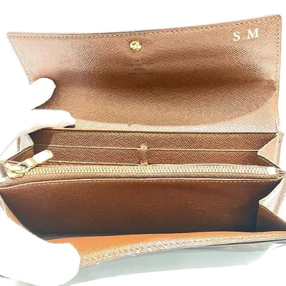 Louis Vuitton Vintage Pre-owned Canvas wallets Brown Dames