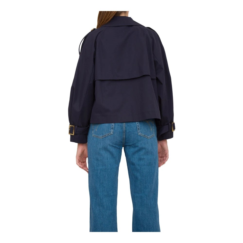Marella Stijlvolle Trenchcoat voor Vrouwen Blue Dames