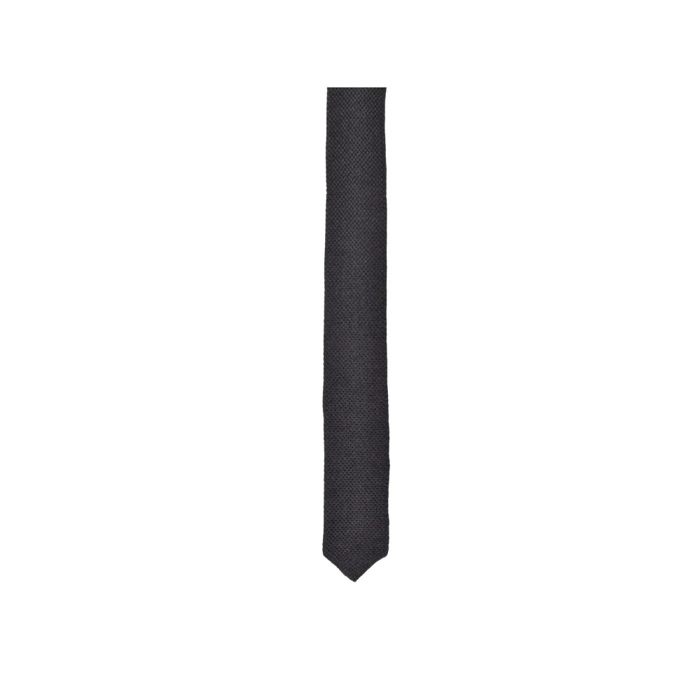 Brunello Cucinelli Men's Gray Silk Knit Tie