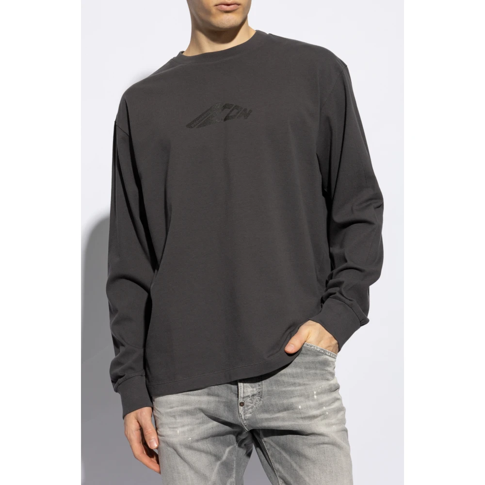 Dsquared2 T-shirt met logo Gray Heren