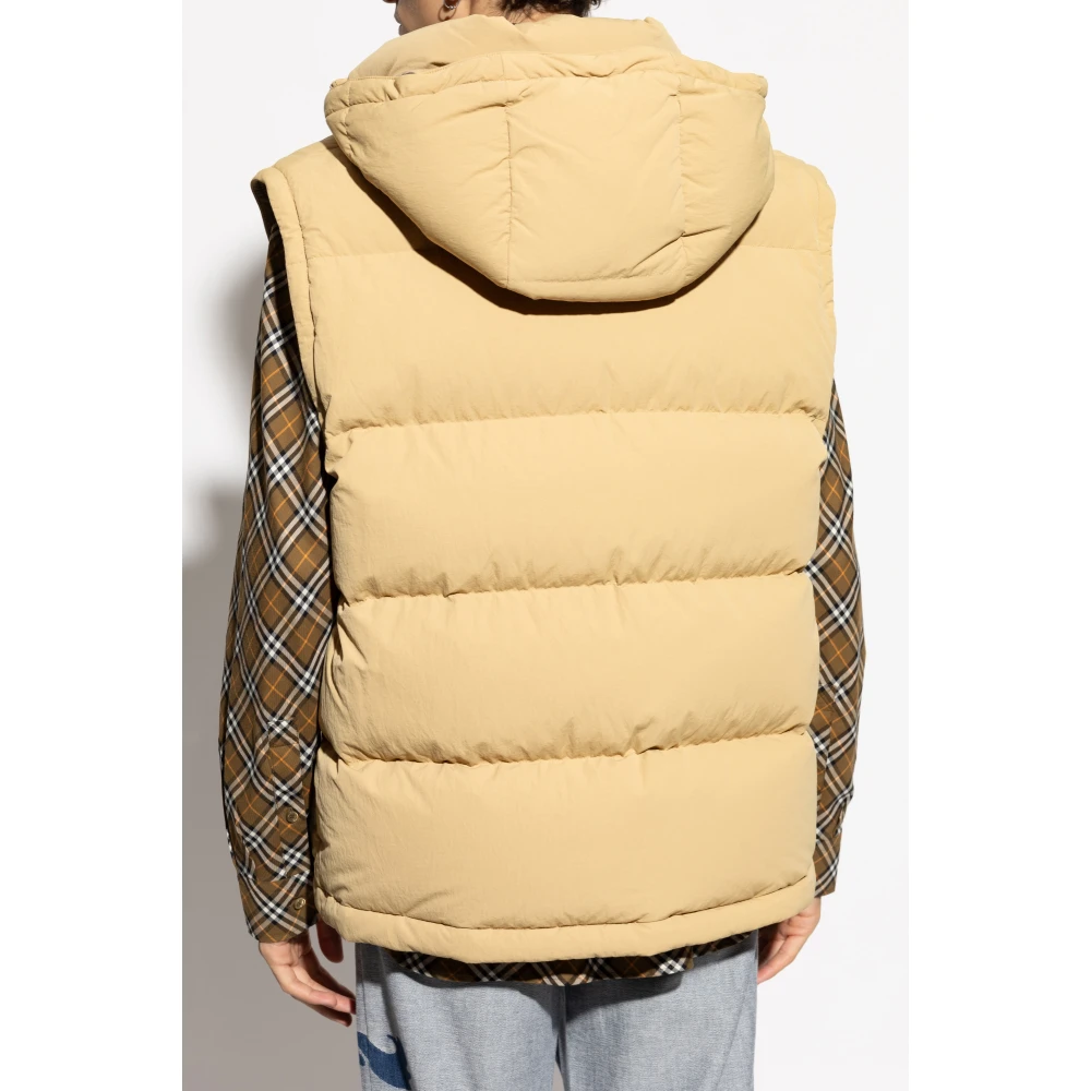 Burberry Pufferjas met afneembare mouwen Beige Heren