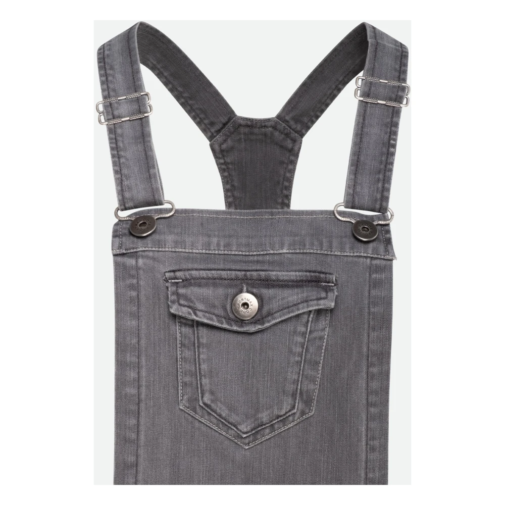SPORTMAX Denim Grijze Overalls Gray Dames