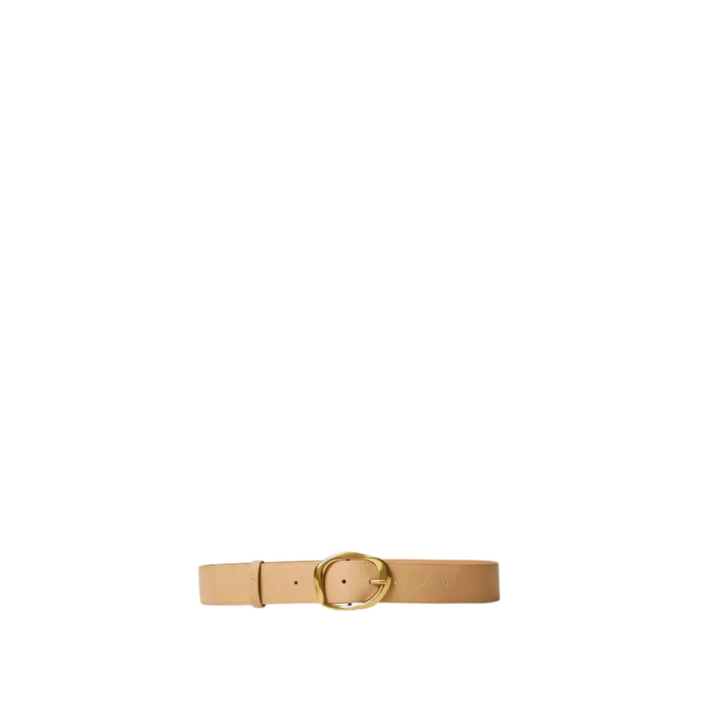 Twinset Laag-taille gesp riem in Beige Dames