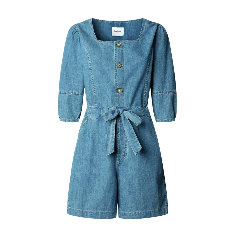 Pepe Jeans Women's Blue Martha Playsuit - Playsuits - Xs - Jumpsuits & Playsuits