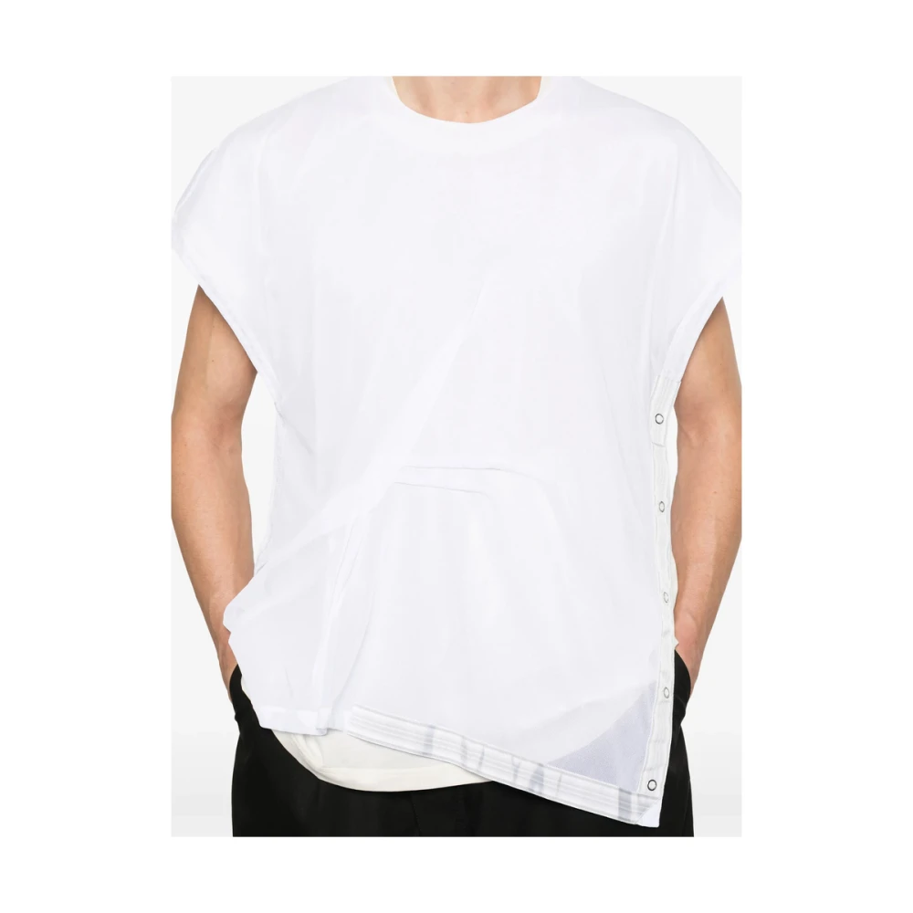 Kiko Kostadinov Gelaagd Crew Neck T-shirt Wit White Heren