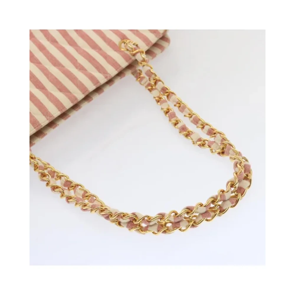 Chanel Vintage Pre-owned Cotton chanel-bags Beige Dames
