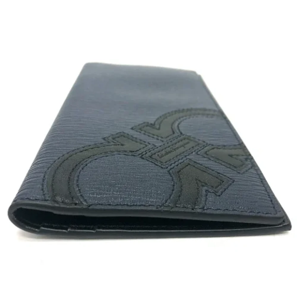 Salvatore Ferragamo Pre-owned Leather wallets Blue Dames