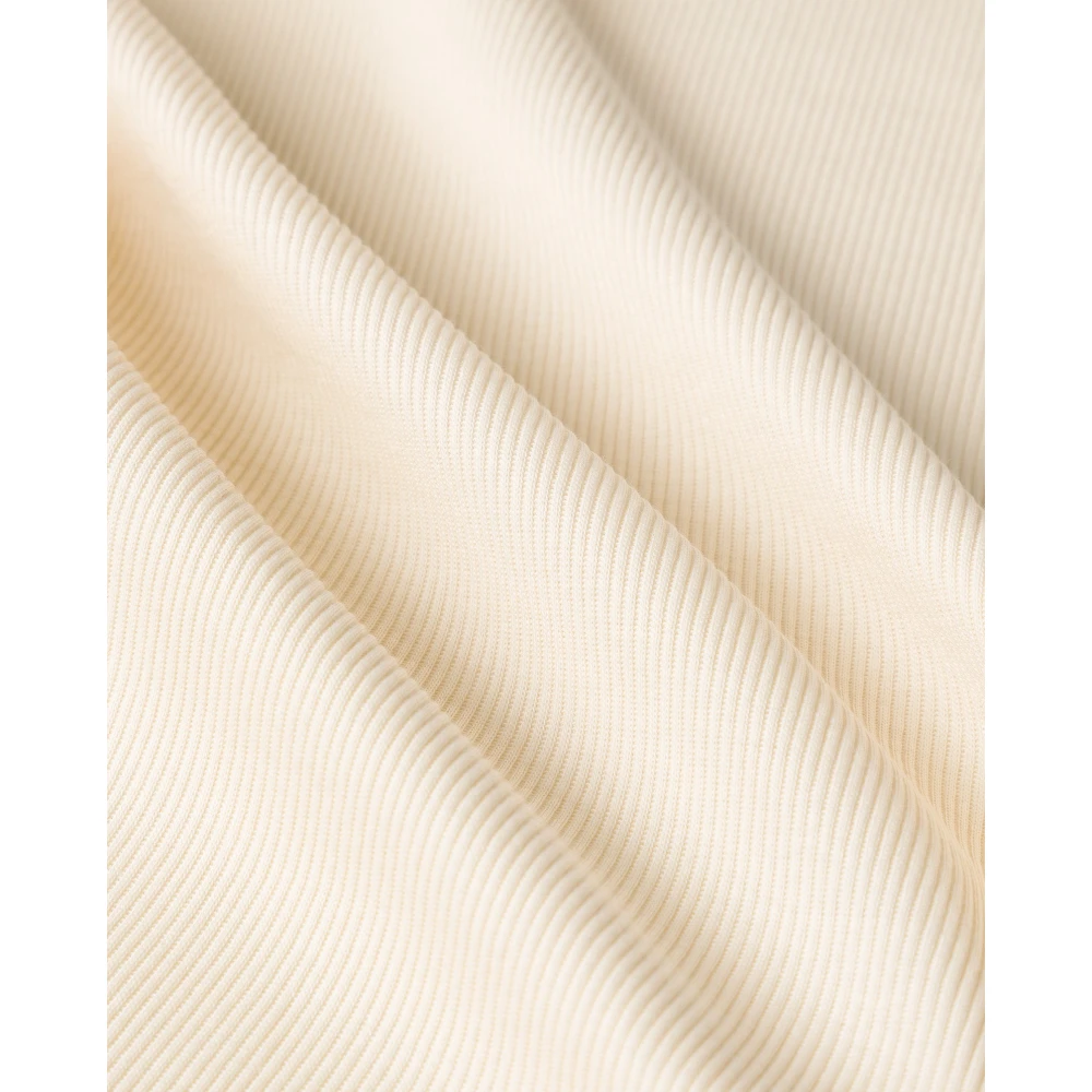 IVY OAK Katoen Comfortabele Ronde Hals Top White Dames