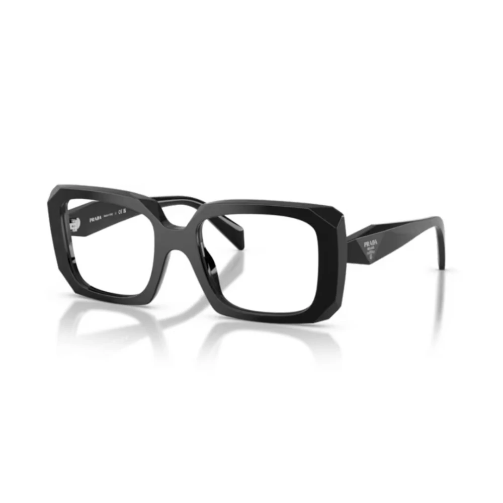 Prada Unisex Black Glasses, 53 Mm, C09v Optical Frame