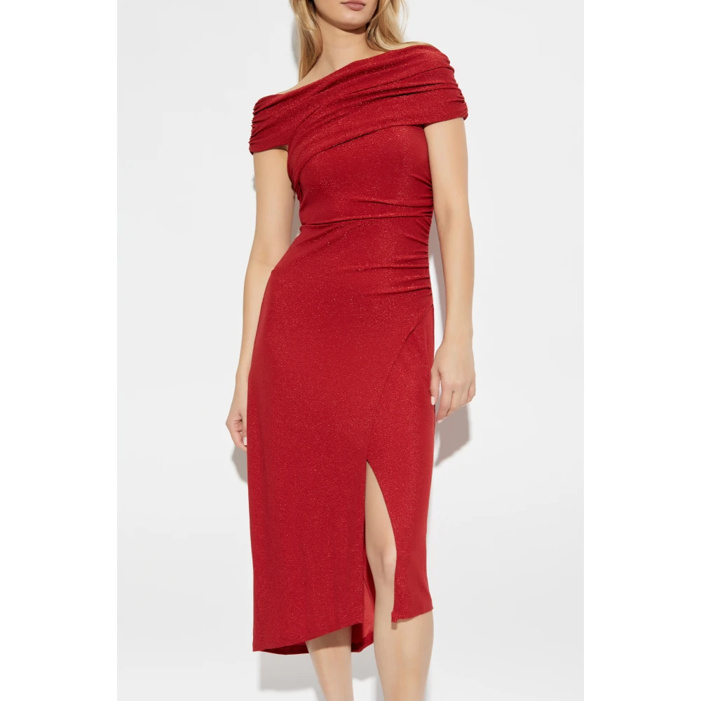 Diane Von Furstenberg Jurk Agustin Midi Red Dames