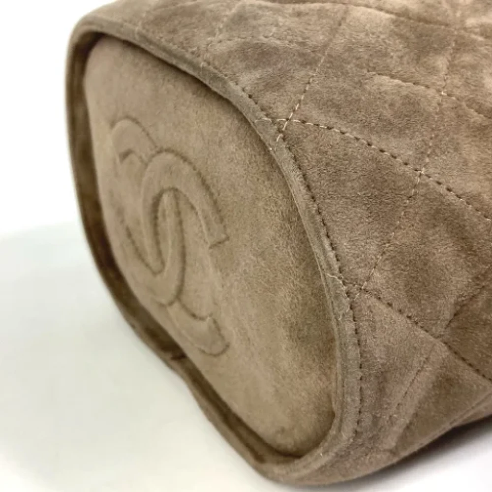 Chanel Vintage Pre-owned Suede chanel-bags Brown Dames