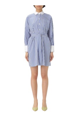 blue-midi-dress-with-flared-skirt
