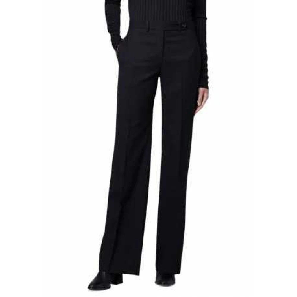 Paul Smith Vrouw Zwart Broeken Dames, Xs, Wol, Wijde Broeken