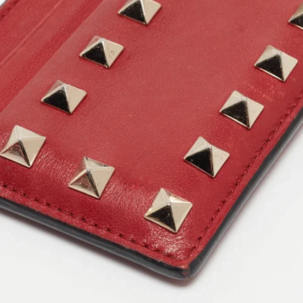 Valentino Vintage Pre-owned Leather wallets Red Dames