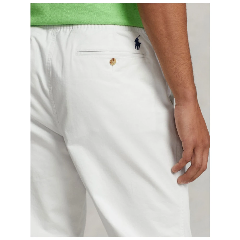 Polo Ralph Lauren Elastische Taille Prepster Broek White Heren