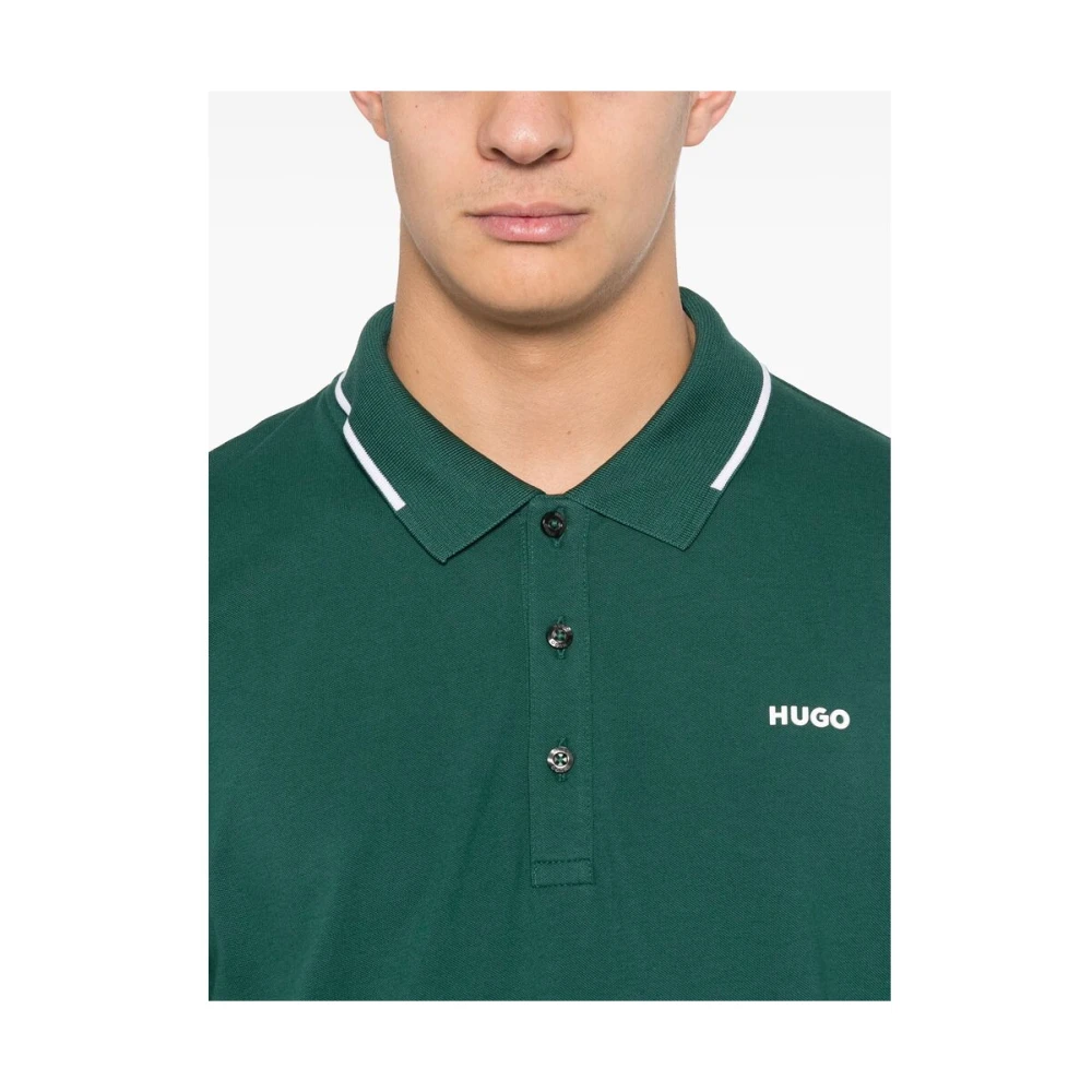 Hugo Boss Groene Polo Sweater met Logodetail Green Heren