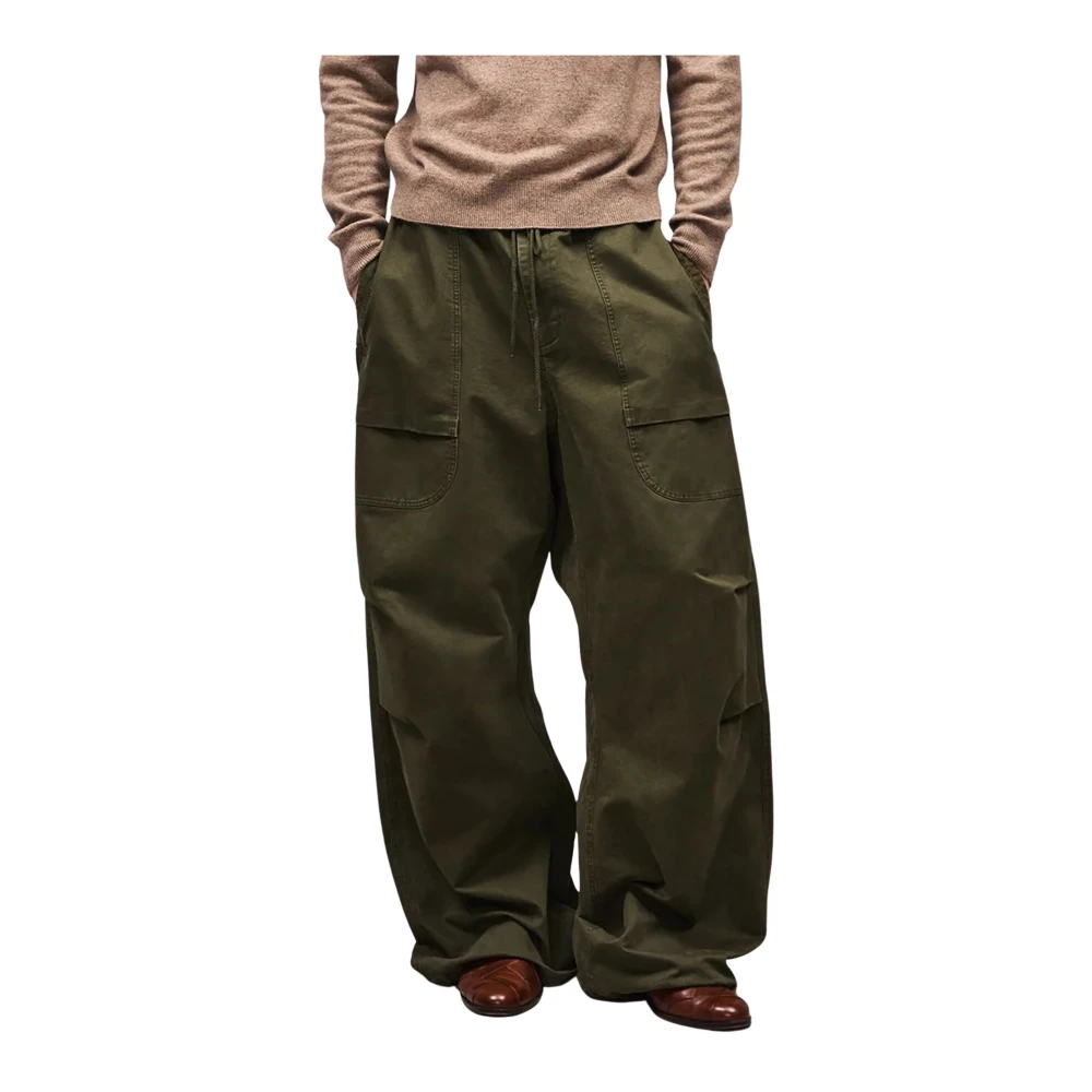 Entire Studios Women's Green Barren Cargo Trousers - Wide Trousers - M - Trousers