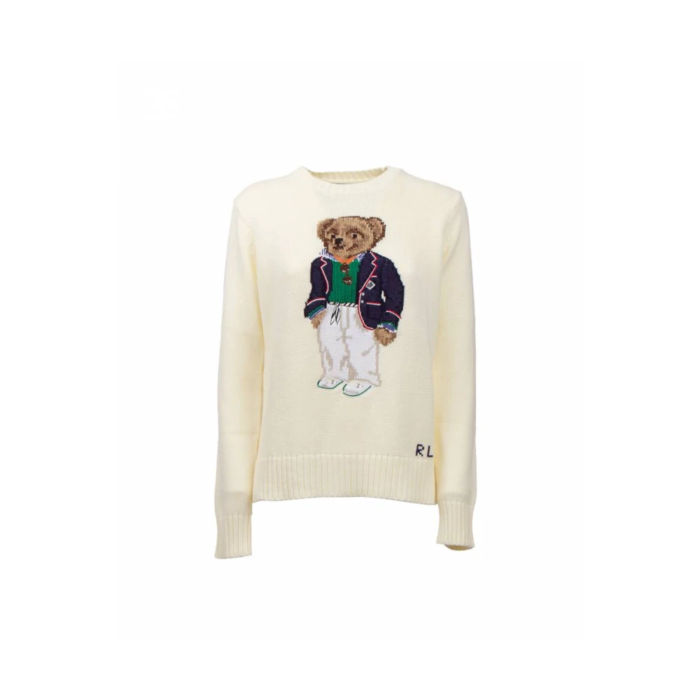 Polo Ralph Lauren Gebreide pullover met motief- en labelstitching