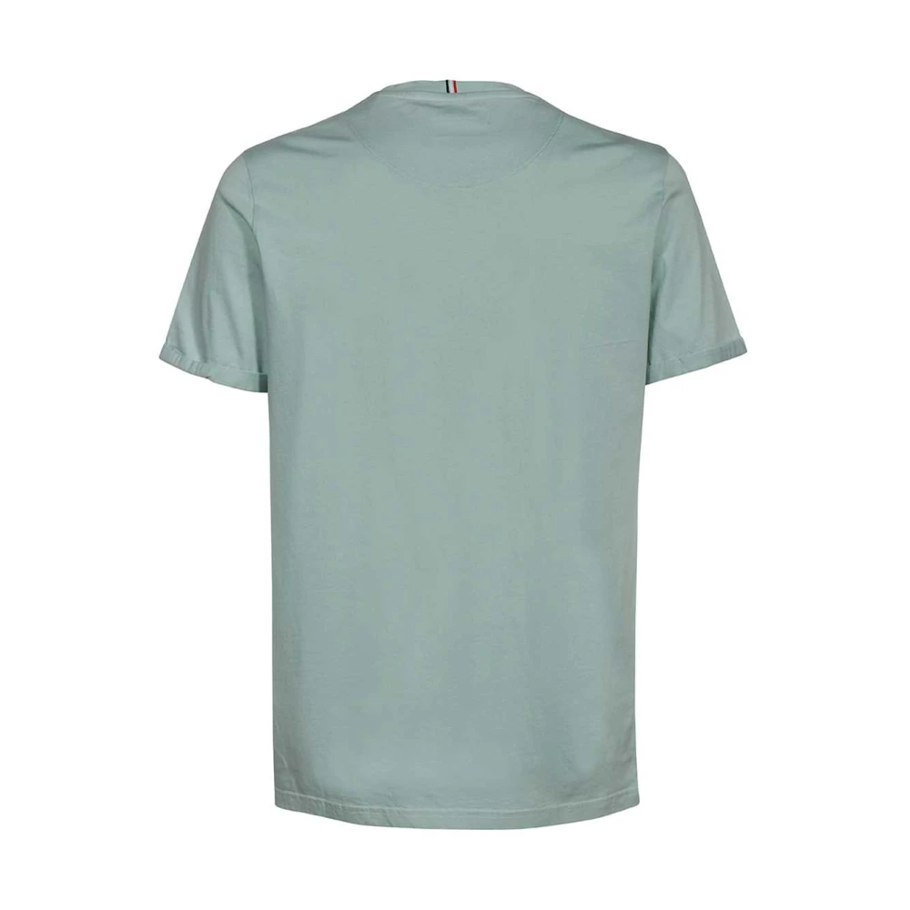 Les Deux Katoenen Crew-Neck T-Shirt Blue Heren