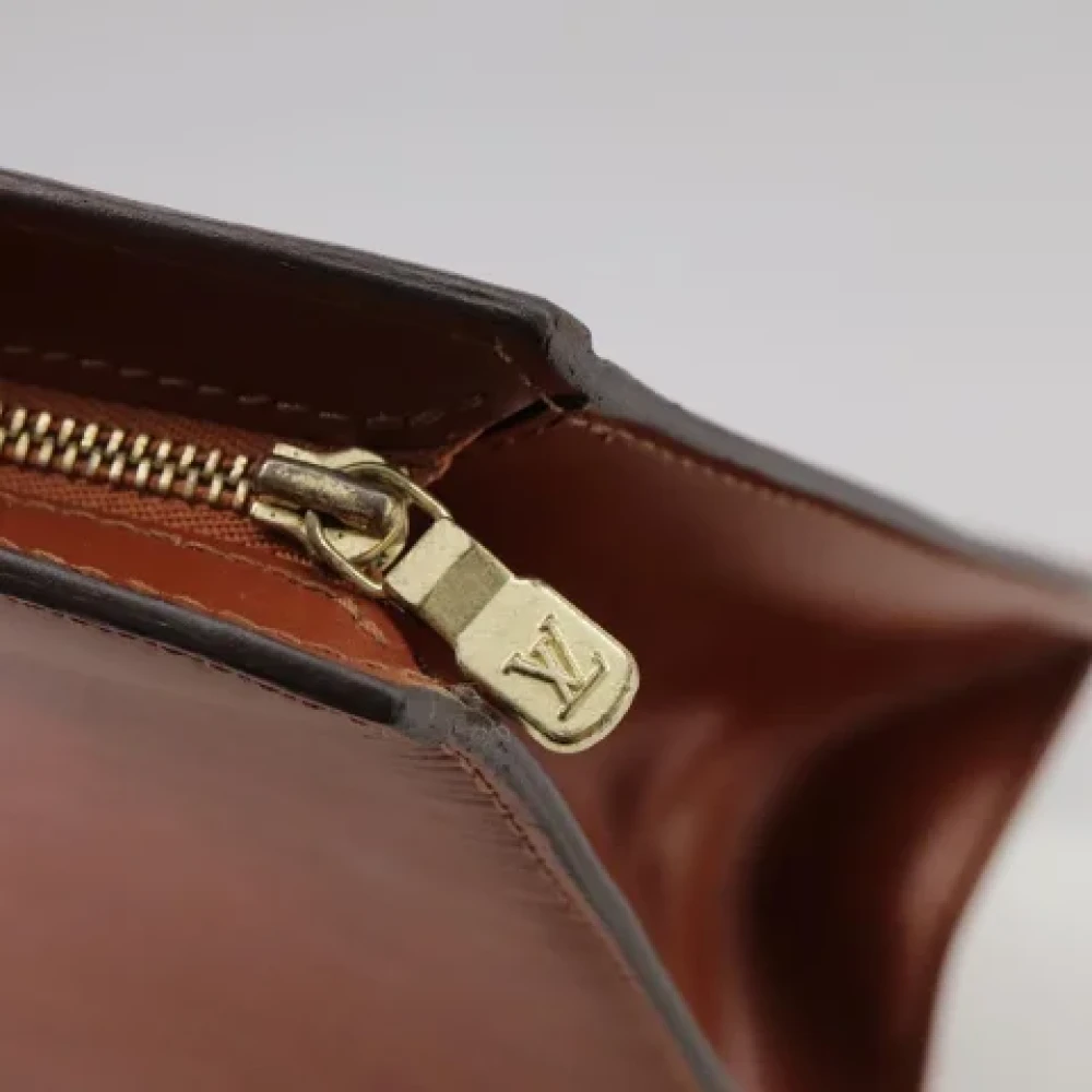 Louis Vuitton Vintage Pre-owned Leather pouches Brown Dames