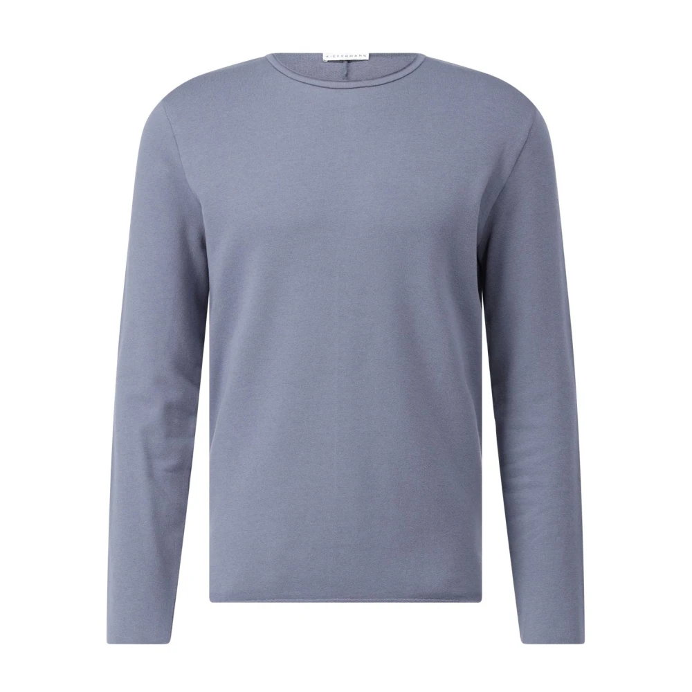 Kiefermann Klassiek Katoenen Shirt met Lange Mouwen Blue Heren