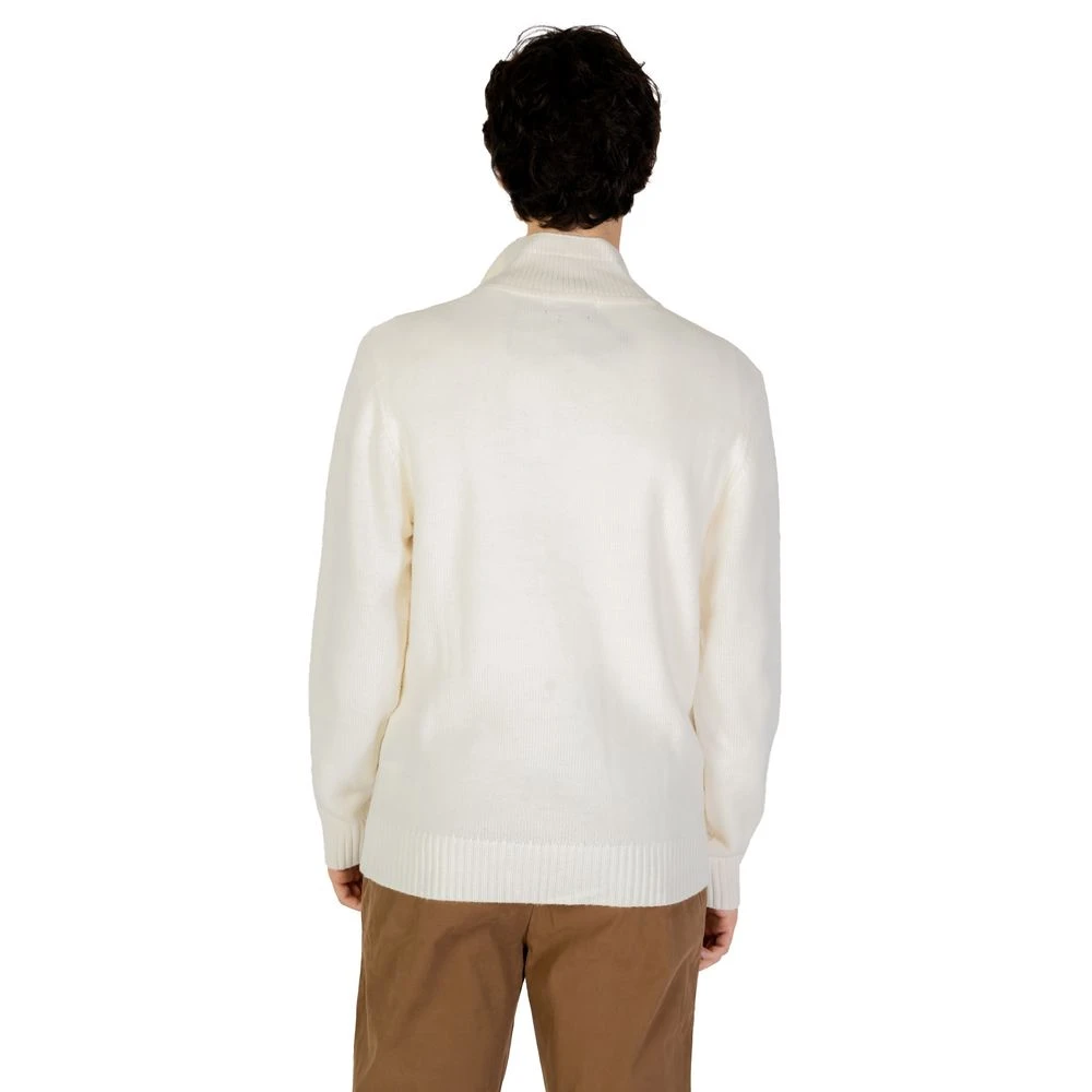 Gianni Lupo Crème Acryl Gebreide Kleding Herfst Winter Collectie Beige Heren